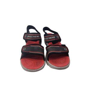 Skechers Kids Skechers Childrens Hypno-Flash 3.0 Sandal Black/Red Size 3 Youth